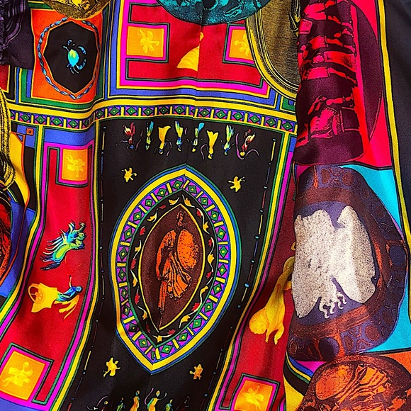 Authentic Vintage Gianni Versace Archive Silk Blend Roman Mythology Suit Set - Picture 5 of 14